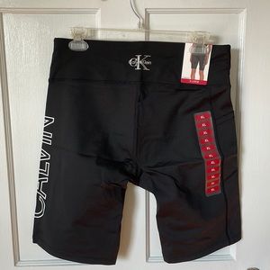 Calvin Klein Bike Shorts NWT XL Black spandex Shorts